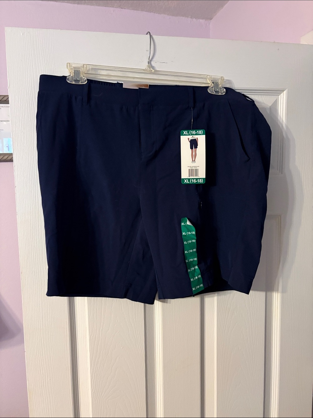 Women's Navy Bermuda Shorts - Comfortable Casual Style